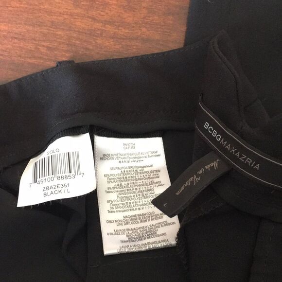 BCBG MAXAZRIA "Solo" PolyBlend Vertical-Seam Pants - Picture 8 of 8